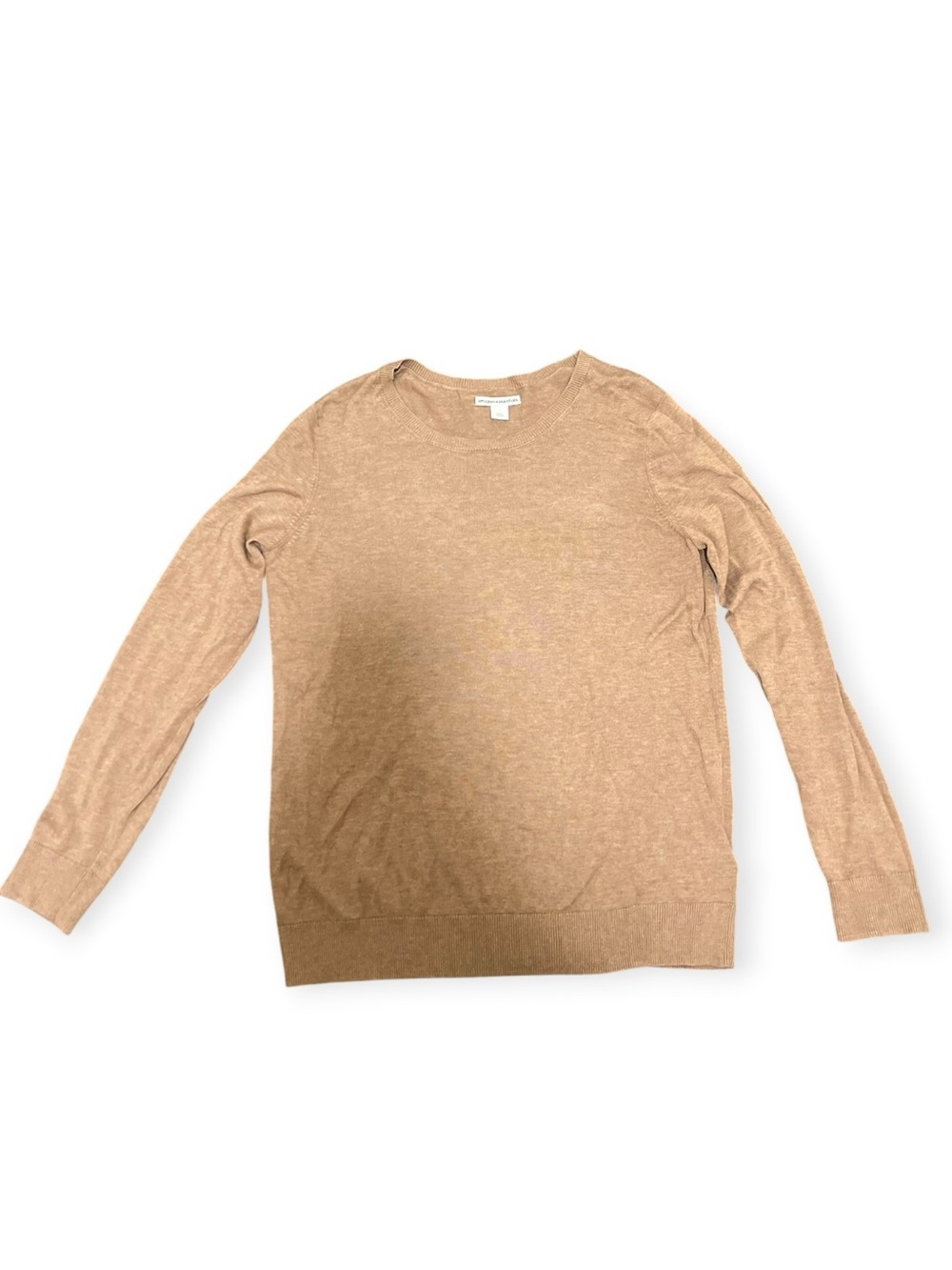 Amazon Essentials Long-Sleeve Crewneck Sweater Top L Tan